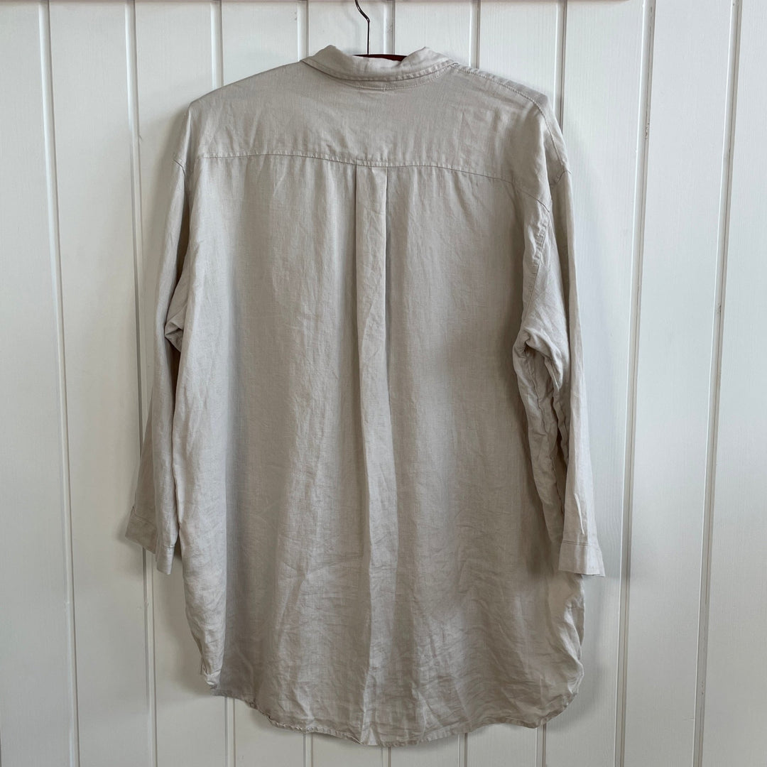 H&M hørskjorte - Mission Afrika Genbrug